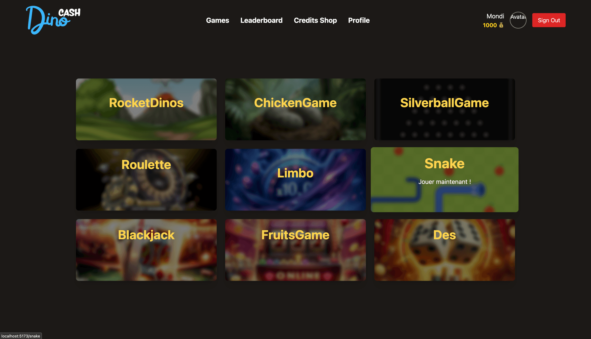 Casino Website ( SvelteKit )